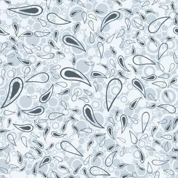 Abstract petals seamless pattern. Decorative retro brught background. Stock Illustration