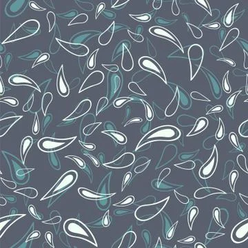 Abstract petals seamless pattern. Vector illustration. Decorative retro Stock Illustration