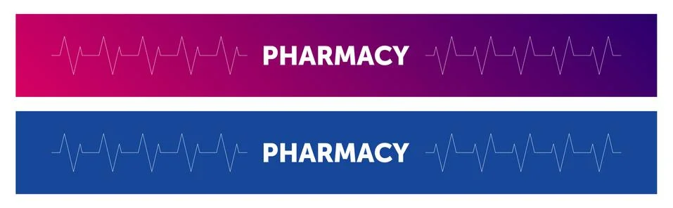Abstract pharmacy template. heartbeat vector design. pharmacy Stock Illustration