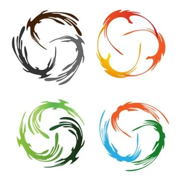 Abstract Phoenix Bird Stock Illustration