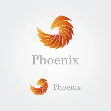 Abstract  phoenix logo Stock Illustration