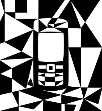 Abstract phone illustration Stock Illustration