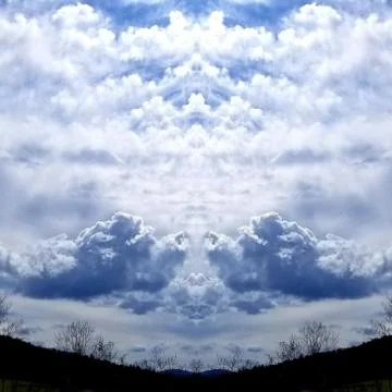 Abstract Photo Collage of Dramatic Cloudscape Sky 3 Stock Photos