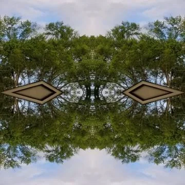 Abstract Photo Collage of Spring Dawn Trees Clouds and Sky 22 Stock Photos