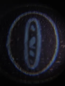 Abstract photo shaped like the number 0 Фото