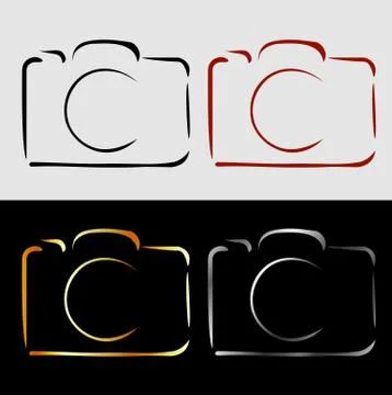 Abstract photography camera Stock Illustration