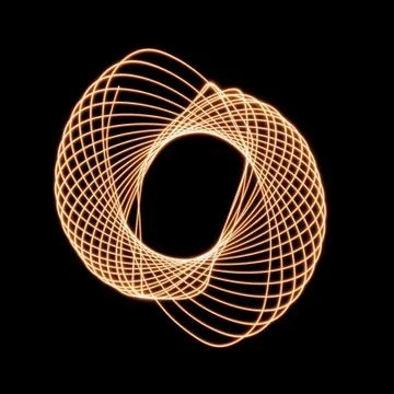 Abstract physiogram isolated on black background. this art element can be use Stock Photos