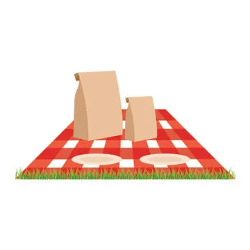 Abstract picnic object Stock Illustration
