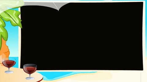 Abstract Picture frame background and 2d... | Stock Video | Pond5