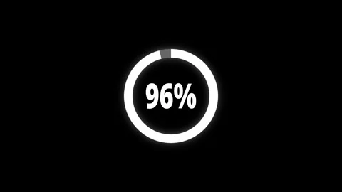 Abstract pie chart with 77 percent progress bar animation. Pie chart busine.. 스톡 동영상 336881047