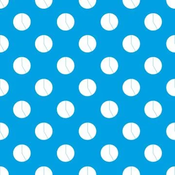 Abstract pie chart for business pattern seamless blue Illustrazione stock