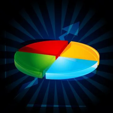 Abstract pie chart Stock Illustration