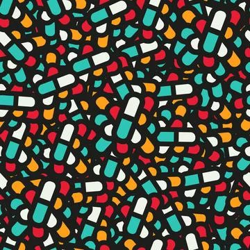 Abstract pill Stock Illustration