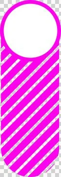 Abstract pin shape is floating against transparent background in vector design Stock Illustration