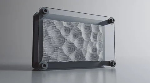 Abstract Pinart Work, 3d Animation 4k Video stock 64076202