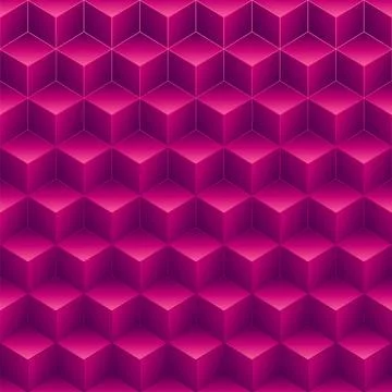 Abstract Pink 3D Cubes Pattern Background. Stock Illustration