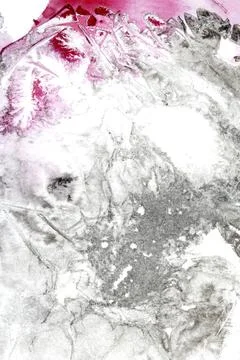Abstract pink and back ink marble cracked background creative swirl paint Stock Illustration