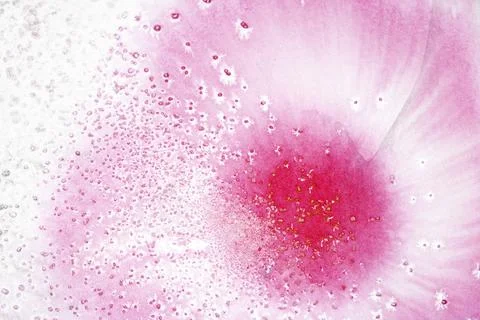 Abstract pink and back ink marble cracked background creative swirl paint Stock Illustration