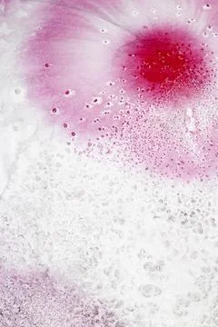 Abstract pink and back ink marble cracked background creative swirl paint Stock Illustration