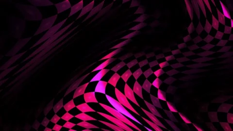 Abstract Pink and Black Checkered Pattern Motion Background. Stock Footage 334503649