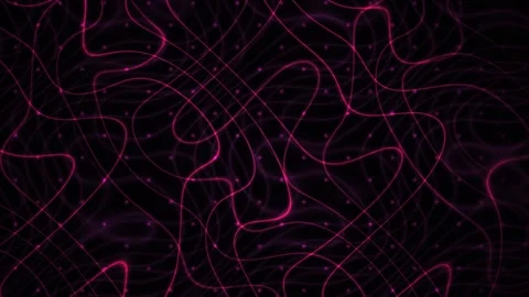 Abstract Pink and Black Digital Network Flow Background Animation. Stock Footage 334503579