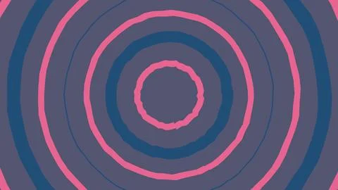 Abstract pink and blue concentric circles pattern 스톡 일러스트