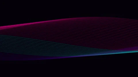 Abstract Pink and Blue Digital Wave Motion Graphics Video stock 341806698