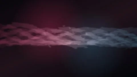 Abstract pink and blue fluid wave flowing on a dark background Stock Footage 336994674
