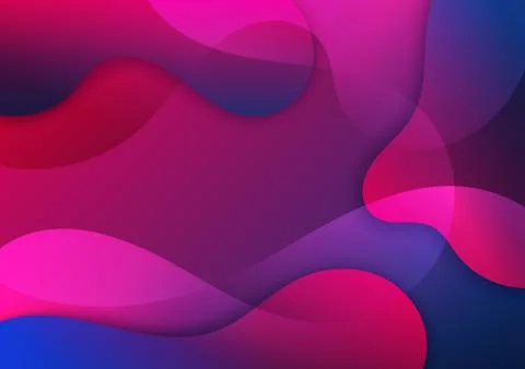 Abstract pink and blue gradient waves shape background. Illustrazione stock