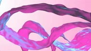 Abstract Pink And Blue Pastel Liquid Waves Animation. Seamless Loop. Stock Footage