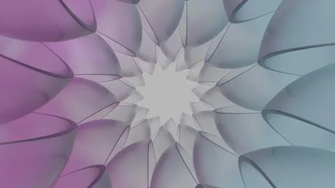 Abstract pink and cyan sci fi tunnel animation Stock Illustration