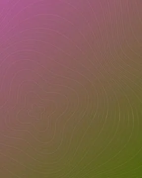 Abstract pink and green gradient topographic map background with thin conto.. Stockillustratie