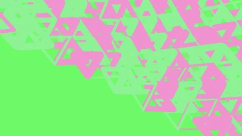 Abstract pink and green triangle pattern background Stock Illustration