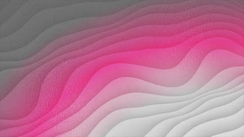 Abstract pink and grey background with layered gradient waves and noise texture Stock Footage 337461990