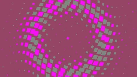 Abstract pink and grey square halftone pattern Stock Illustration