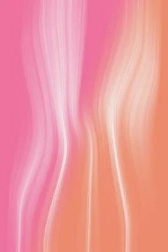 Abstract Pink and Orange Gradient Background with Soft Vertical Waves Stock Illustration