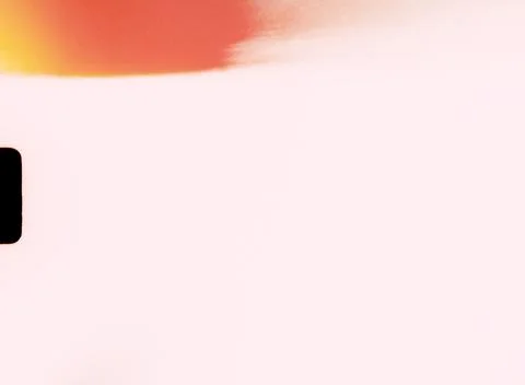 Abstract pink and orange gradient background with black rectangle Foto stock