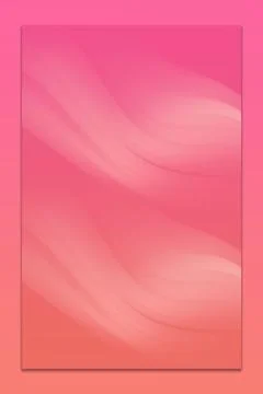 Abstract Pink and Peach Gradient Background with Smooth Liquid Waves Stock Illustration