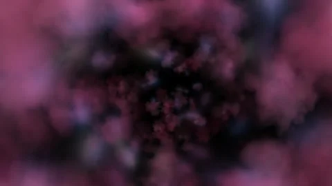Abstract Pink and Purple Cloud Swirls with Deep Colors and Soft Effects Video stock 345420195