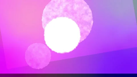 Abstract pink and purple gradient background with white fluffy shapes Vídeos de archivo 335443041