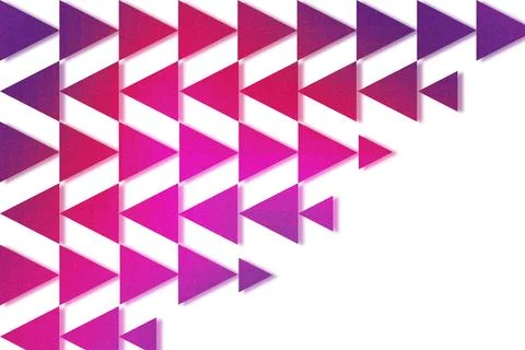 Abstract Pink and Purple Triangle Geometric Pattern Corner Frame Background Illustrazione stock