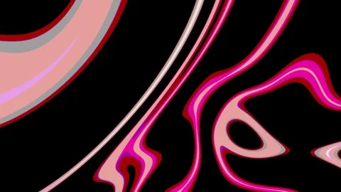 Abstract Pink and Red Liquid Fluid Motion Background Видео 345203605