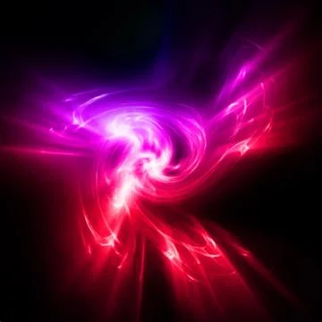 Abstract pink and red rays lights. Vector Stock Illustration