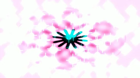 Abstract Pink and Teal Splatter Paint Splash Effect Background Motion Graphic Stock Footage 333435937