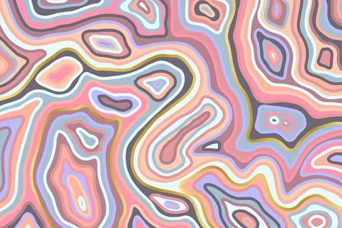 Abstract pink and violet backround. Agate slice ripple texture imitation. Vector Stock Illustration