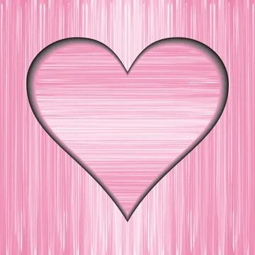 Abstract pink and white background with heart Stock Illustration