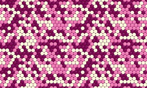 Abstract pink and white circle pattern.  Perfect for backgrounds, textiles, w Illustrazione stock