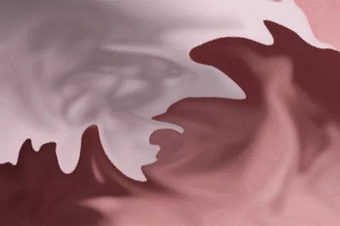 Abstract Pink and White Fluid Swirl Texture Background with Organic Shapes Stock Illustration
