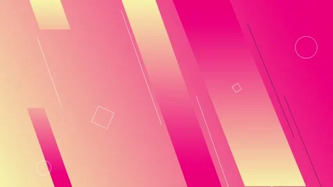 Abstract Pink and Yellow Gradient Background with Geometric Shapes. Video stock 320464838