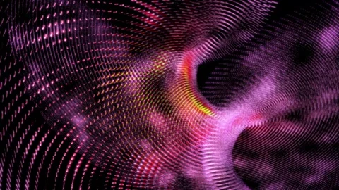 Abstract Pink and Yellow Vortex: A Digital Art Exploration Stock-Footage 303883914